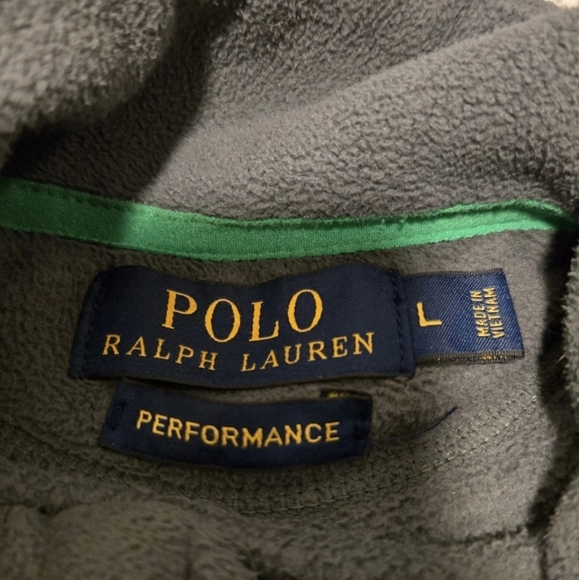 Polo Ralph Lauren Performance Fleece Jacket Gray Full Zip Men's Large - Picture 5 of 6